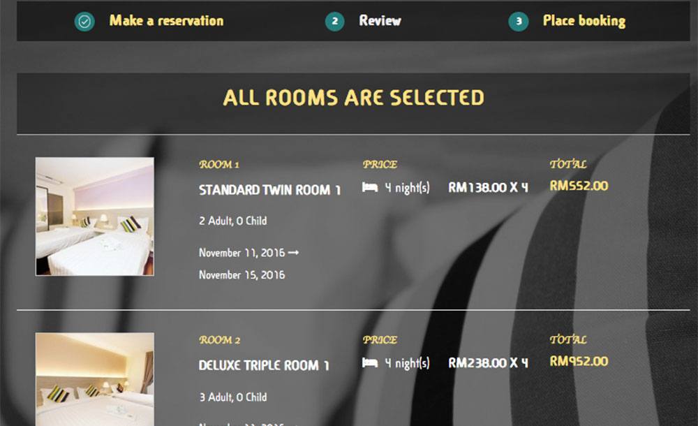 Hotel & room booking applications